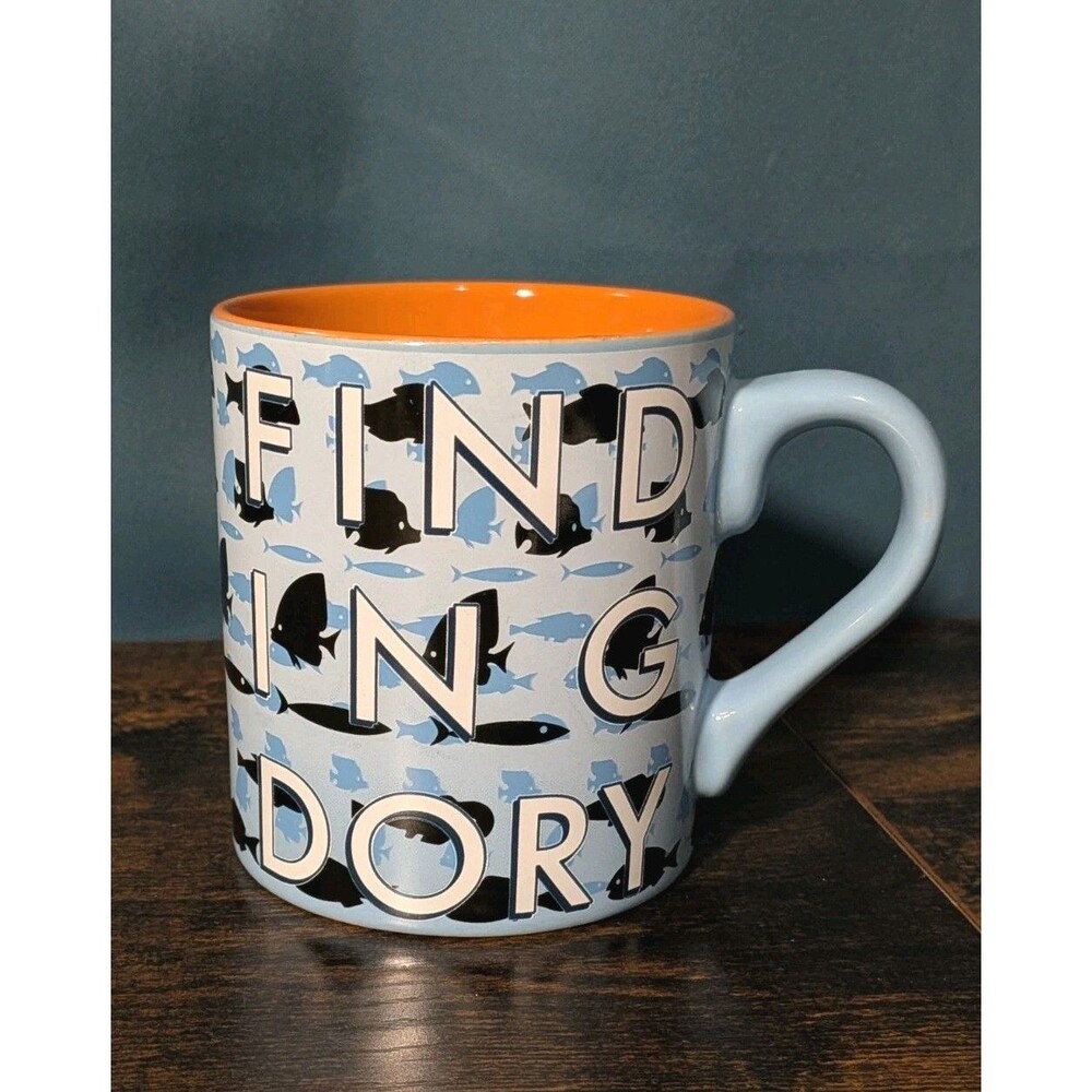 Pixar Disney Finding Dory Coffee Mug 14 oz Blue Cup Fish Design Finding Nemo